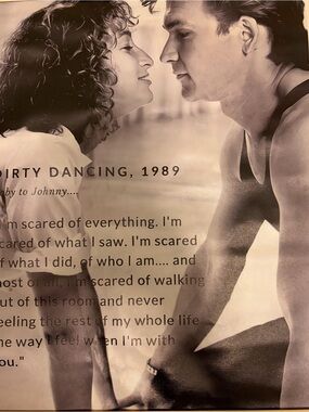 Dirty Dancing 1989 Black & White Movie Poster